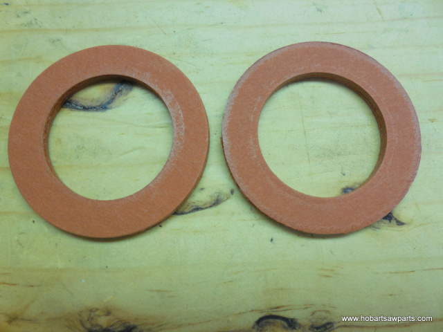 2 Fiber Washers for Hobart 4442 Meat Grinders. 2" Outer Diameter 1-1/4" Inner Diameter